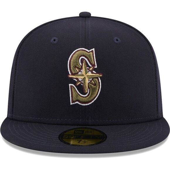 NEW ERA SEATTLE MARINERS ball cap‎ Size 7 3/8 NWT in packaging - Picture 1 of 10